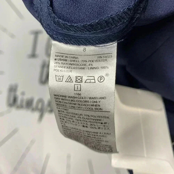 Banana Republic Navy Blue Button Detail Mini Skirt - Picture 8 of 8